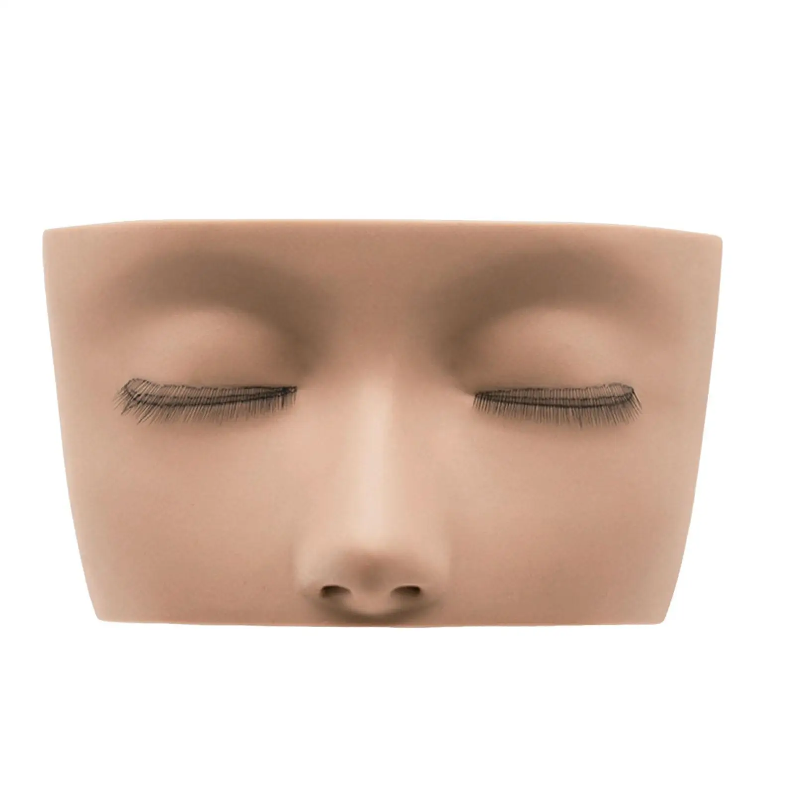 Lash Mannequin Head,Makeup Practice Head,Soft Touch,Reusable Face Flat