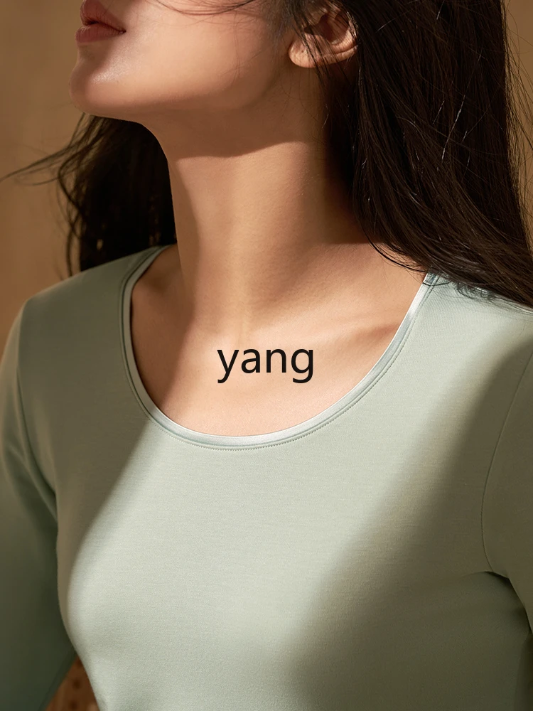 CX vestiti caldi leggeri, caldi e confortevoli con base superiore contenenti abiti autunnali da donna in seta