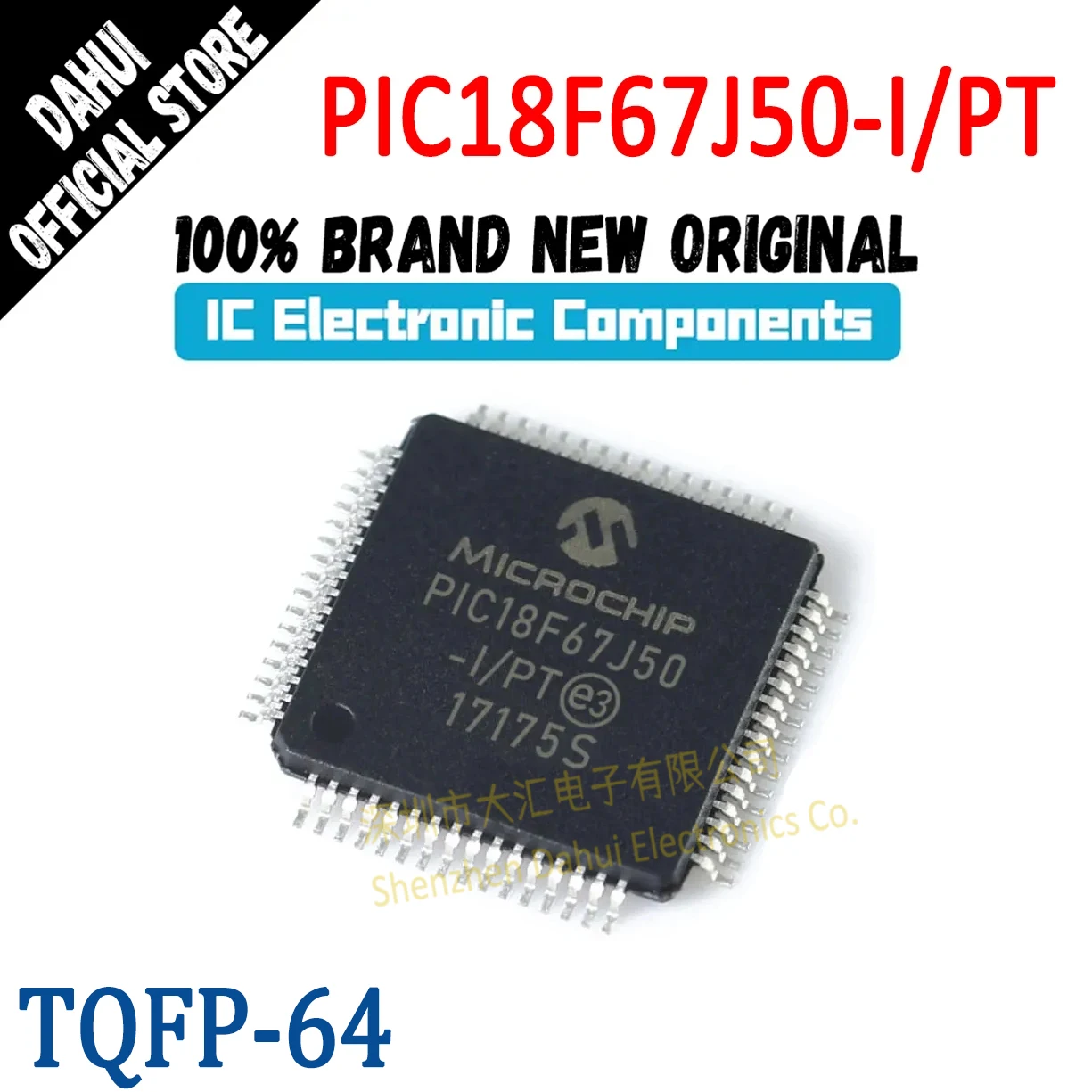 PIC18F67J50-I/PT PIC18F67J50-I PIC18F67J50 PIC18F67J PIC18F67 PIC18F PIC18 PIC IC MCU Chip TQFP-64