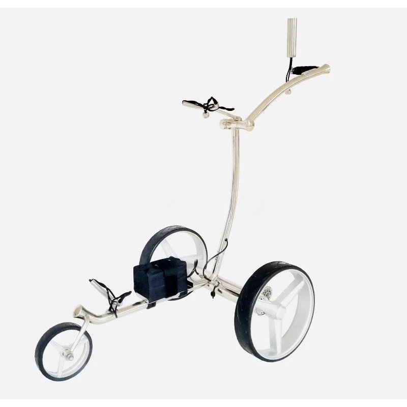 3-Wheel Electric Golf Push Cart w/ Smart Remote & Quick-Fold Tech