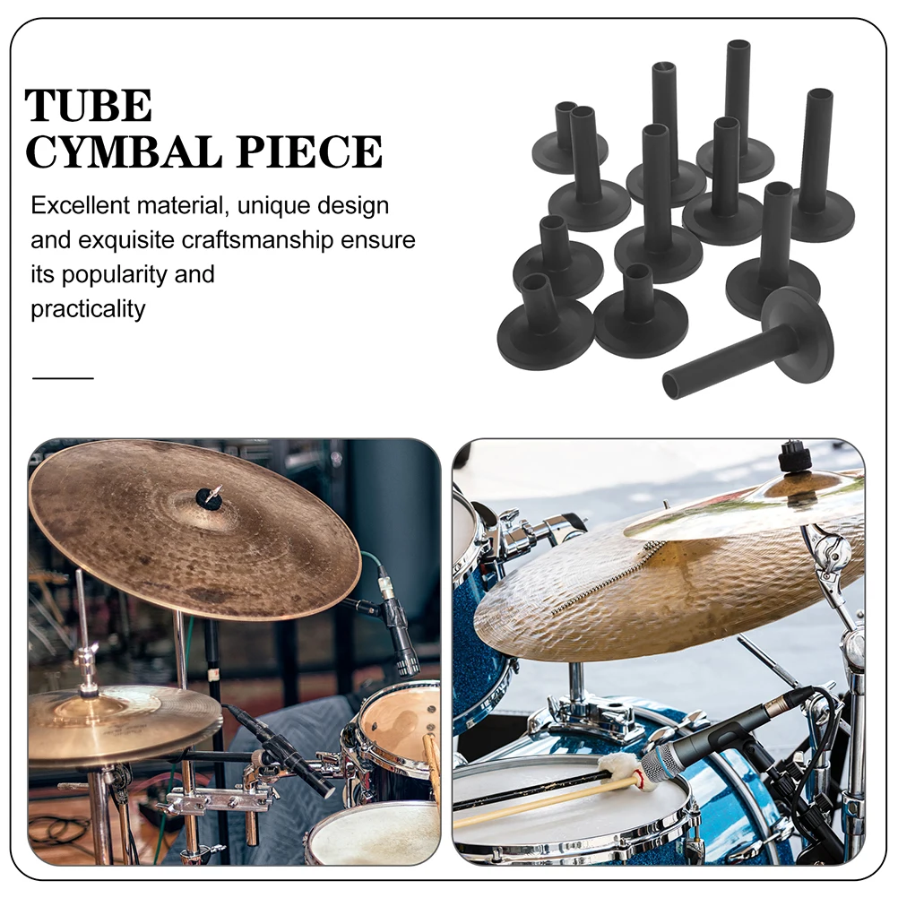 

9pcs Plastic Sleeves Kit Accessories Durable Flanged Sleeve Replacement For Cymbal Stands Strong Lightweight Compatible With