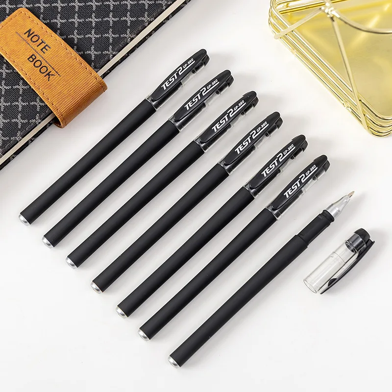 100 Pcs Gel Pens Set 0.5 Black Student Carbon Office Cute Stationery Pen Business Test Red and Black