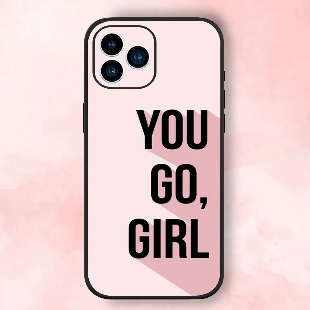 Feminist Feminism Phone Case For iPhone 15,14,13,12,11,XS,XR,X,8,7,Pro,Max,Plus,mini Black Silicone Soft Shell