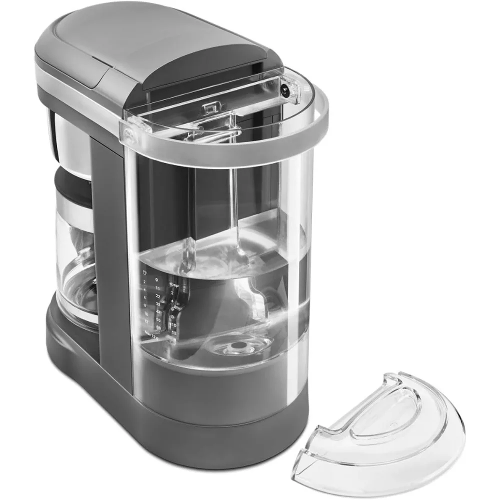 ماكينة صنع القهوة بالتنقيط سعة 12 كوب من كيتشن إيد مع رأس دش حلزوني - KCM1208