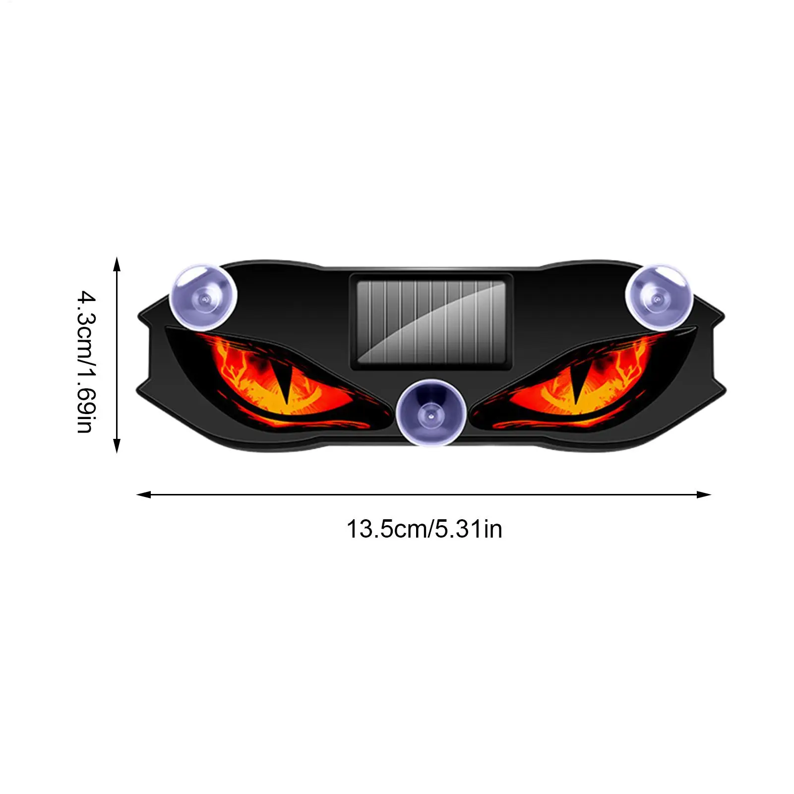 Waterproof Reflective Warning Sign Solar Eye Led Warning Light LED Car Window Light for SUV Truck Van RV Bike Motorcycles Sports view 6