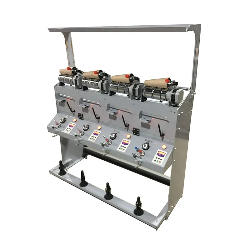 Dubbele as wikkelmachine Elektronische garensensor Rechte en kegelwikkelmachine
