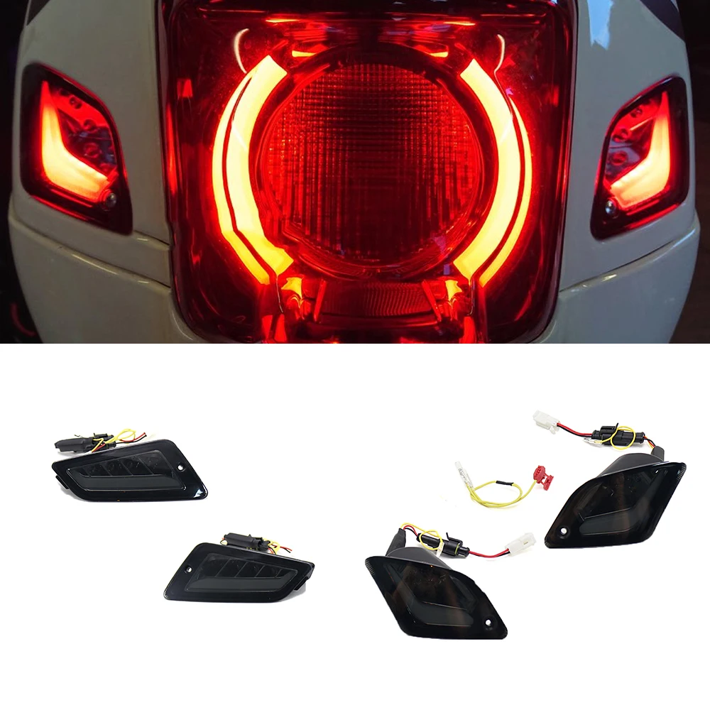 

New LED Front and Rear Turn Signal Light GTV250 GTV300 Flashing Light For Vespa GTS 300 GTS150 GTS250 GTS300