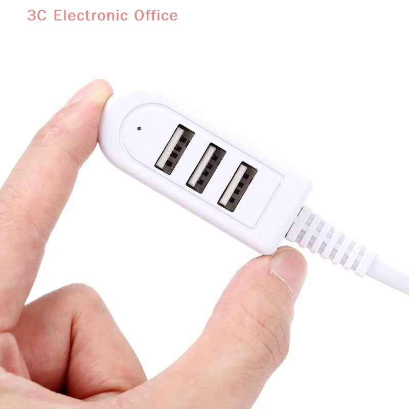 

Многоцелевой USB-кабель длиной 1,2 м для зарядки с 3-портовым концентратором, разветвитель новой конструкции