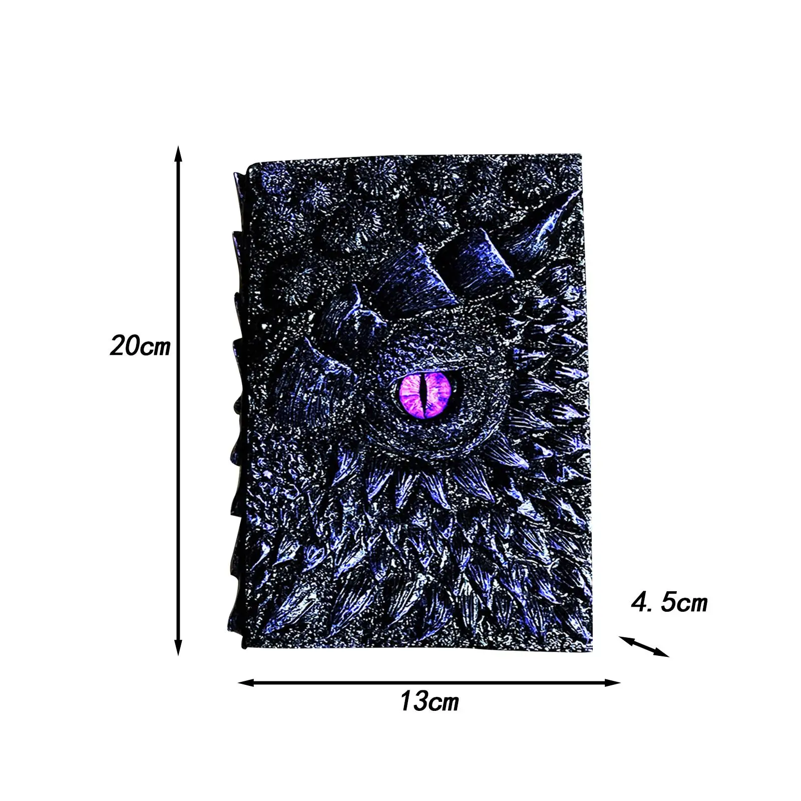 3D Dragon Eye Embossed Journal Blank Paper Artistic Fantasy Decoration Home Ornament Crafts Collection Resin Engraving Notebook