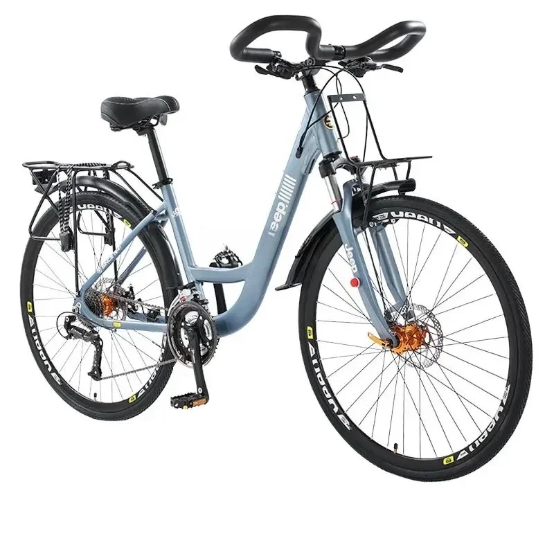 

Велосипед для путешествий с рулем-бабочкой, алюминиевый сплав, 26 дюймов, 27 скоростей, мужской и женский, амортизирующий, для путешествий