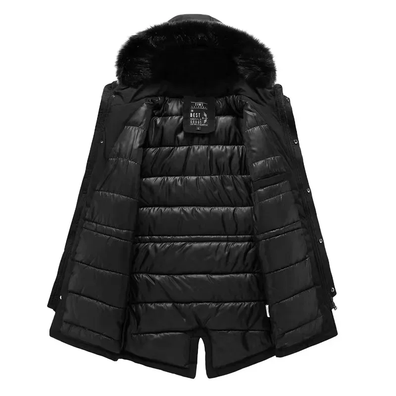 European and American Fashion New Men's Down jacket Long men's jacket Plus size men's jacket