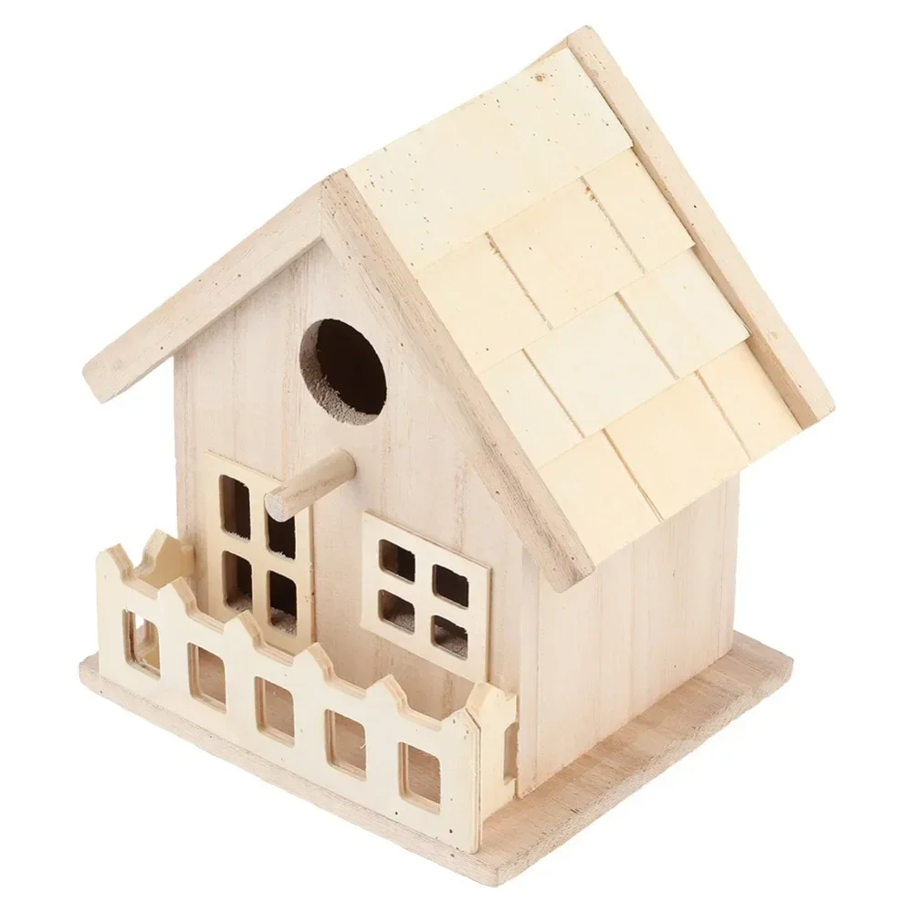 Wooden Bird house Breeding Box Budgerigar Nest Large Quantity In Stock Hanging Bird House Birds Cages & Nests