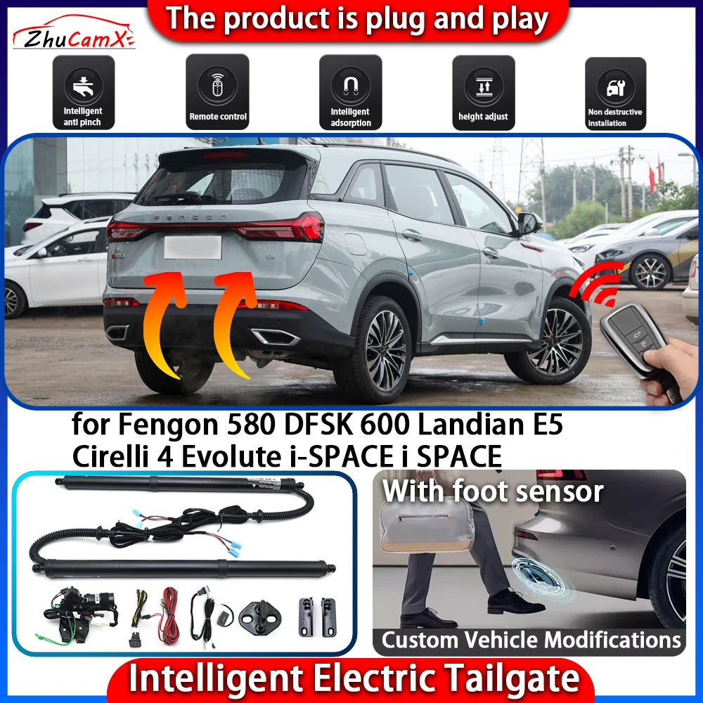 

Smart Powered Tailgate System for Fengon 580 DFSK 600 Landian E5 Cirelli 4 Evolute i-SPACE Automatic Intelligent Trunk Lift Kit