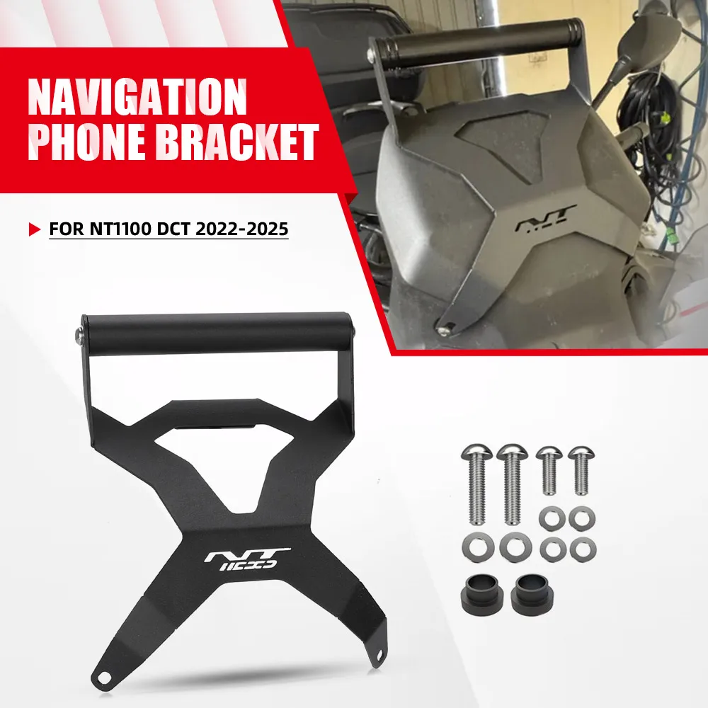 For HONDA NT1100 2022-2023 2024 2025 Motorcycle Navigation Bracket Stand Holder Phone Mobile Phone GPS Plate Support NT 1100 DCT