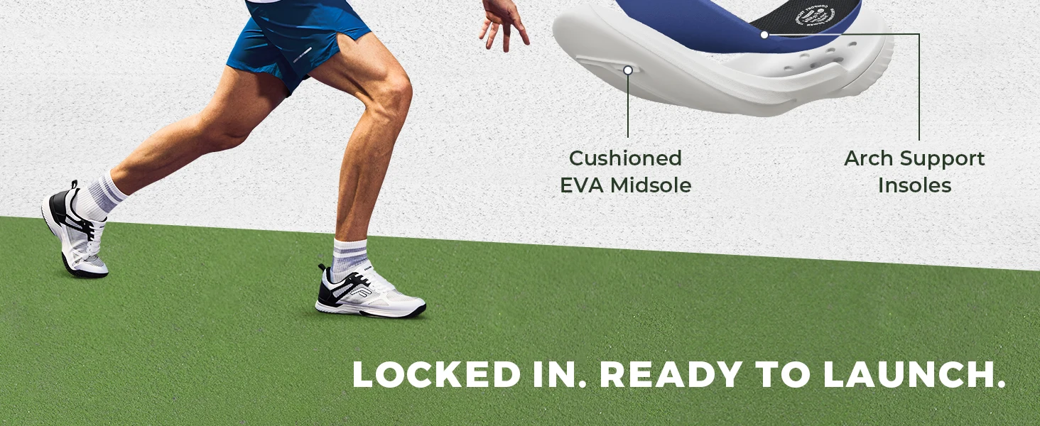 FitVille Herren-Tennisschuhe mit extra breiter Zehenpartie, Gym- und Pickleball-Schuhe für Herren, lässige Sportschuhe, Walkingschuhe mit Fußgewölbestütze, Herbst – Detail 4