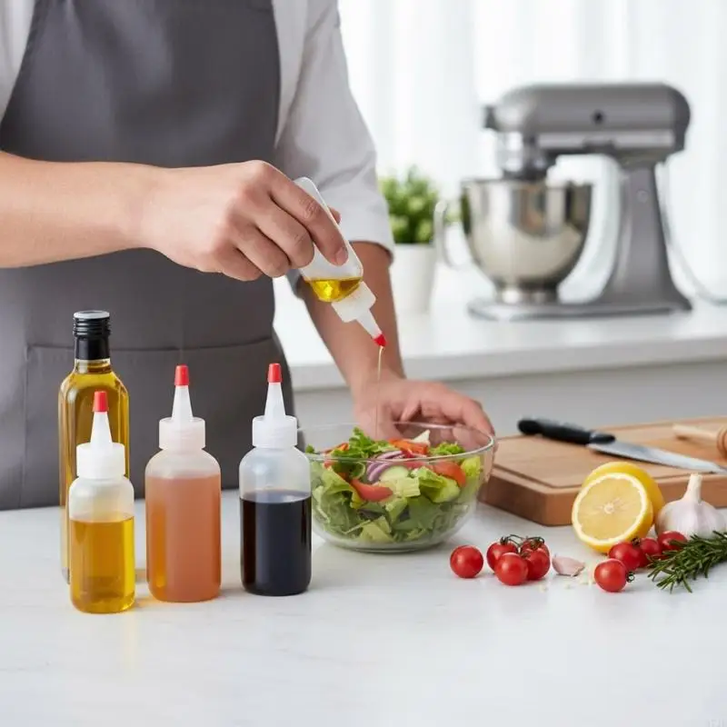 30 peças garrafas apertar para cozinha, vedação à prova vazamento, design ombro redondo, dispensadores multiuso 37jd