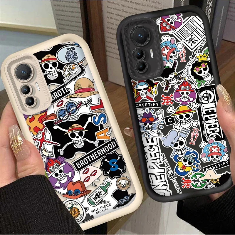 Anime O-One Pieces Skull Phone Case For Xiaomi POCO X6 X5 X4 GT X3 NFC F3 F4 F5 F6 M6 Pro 4G 13T 12T 11T 13 12 11 Lite 5G NE