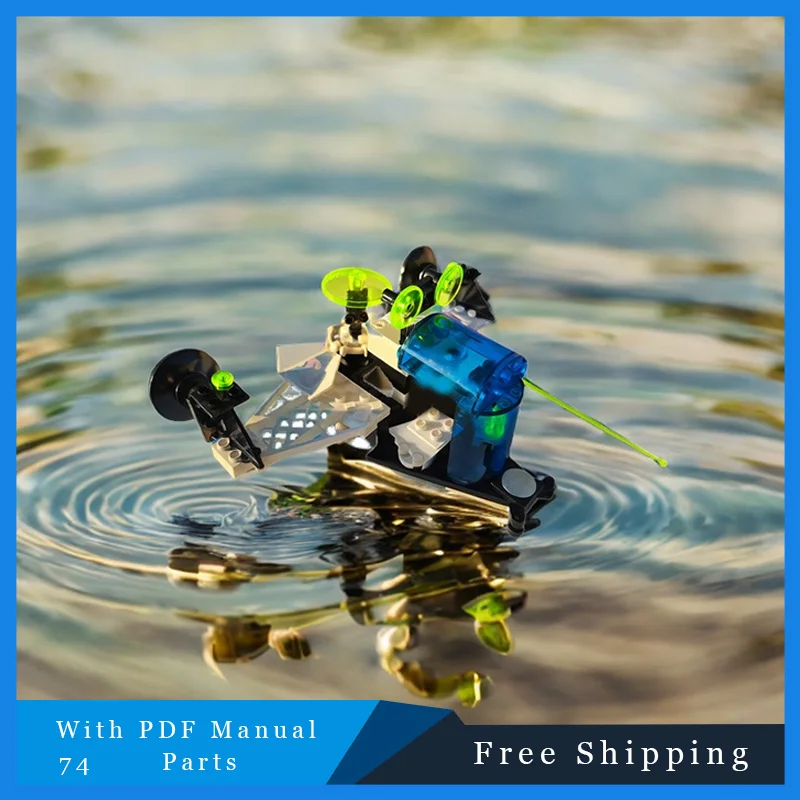 74PCS Nieuwe Technologie MOC Star Battle Star Fight DIY Vliegtuigen Model Bouwstenen Bricks Montage Speelgoed Verjaardag Kerstcadeaus