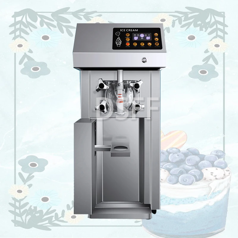 New Stainless Steel Fully Automatic Ice Cream Machine, Commercial Frozen Yogurt Machine