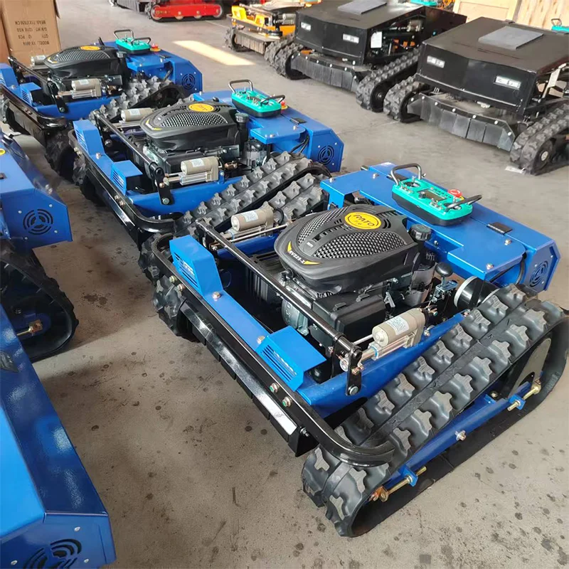 Chińska fabryka na zamówienie zdalnie sterowana kosiarka do trawy komercyjna do robotów koszących, konserwacji podwórka, maszyna do zbierania trawy.