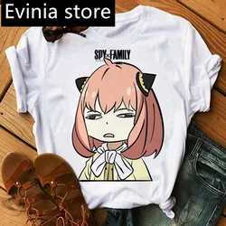 Camisetas con estampado gráfico de la familia SPY X de Anime japonés para mujer, estilo de los años 90, moda informal, estética Hip Hop, camisetas para mujer