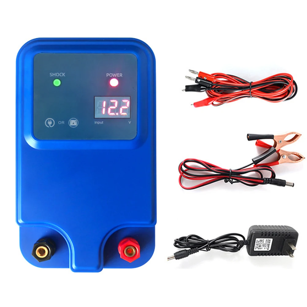 Portable Fence Charger Electric Fence Charger Adjustable Pulse Interval Fence Animal Deterrent Easy Installation