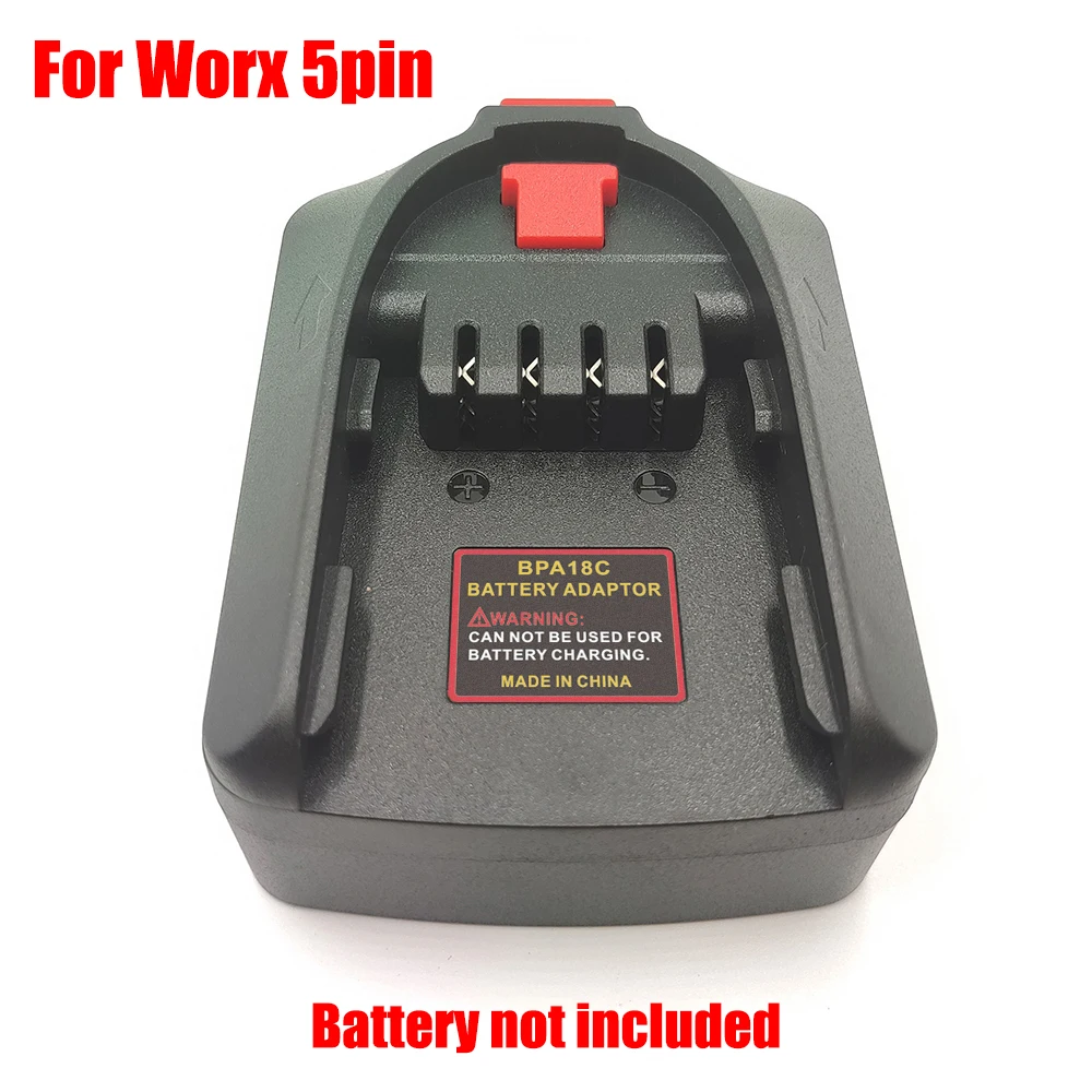 Compatible with for Bosch PBA 18V Tools Power Tool Battery Adapter For Worx/kress 5pin Large Footplate 20V Lithium Batteries