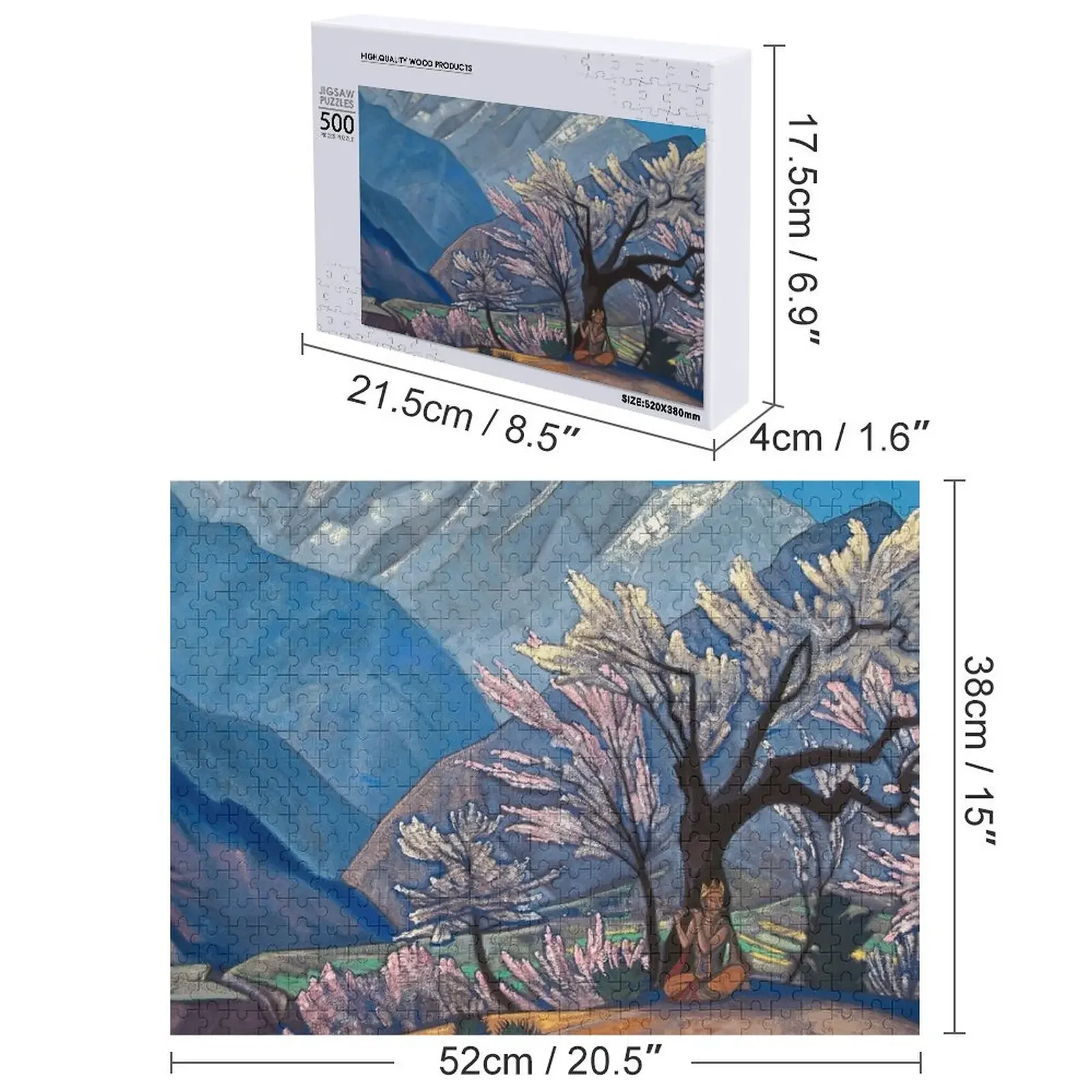 Nicholas Roerich - Krishna Spring in Kulu Jigsaw Puzzle Giocattolo per bambini Iq Opere d'arte Puzzle con immagini