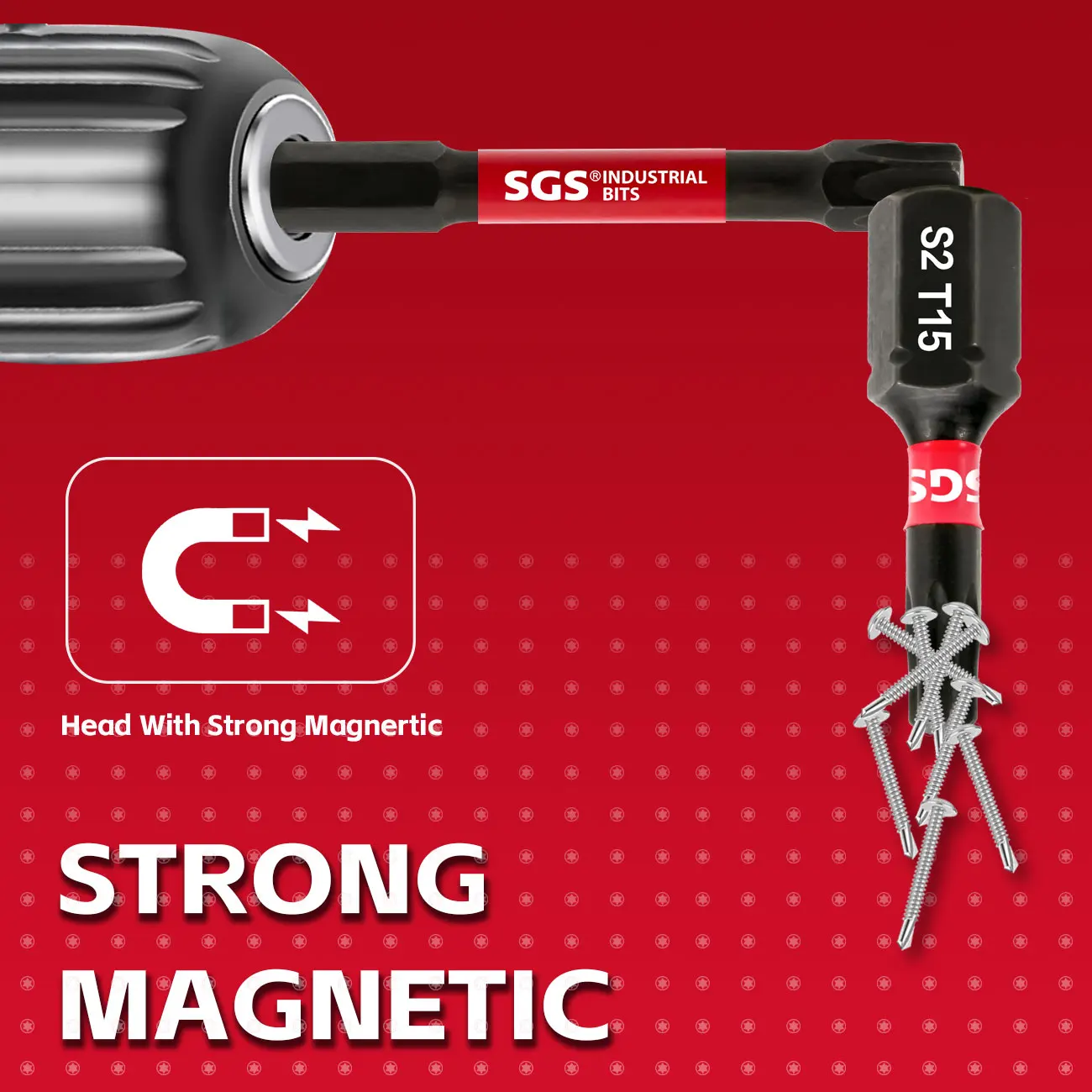 SGS, Torx-Schlagbits, verschiedene Modelle T7-T40, kurze 25-mm- und 75-mm-Verlängerungsstangen für Steckschlüssel, magnetische Sternbits, S2-Stahlmaterial, geeignet für Elektrobohrer und Elektroschrauber, geeignet für Heimwerkerarbeiten, die Automobilindustrie und die Reparatur von Maschinen. – Detail 7