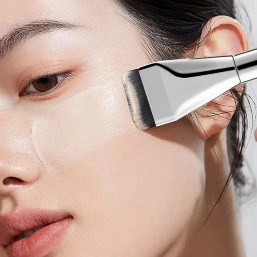 1/2Pcs Multi-Use Foundation Ultra-Fine Makeup Brush Flat Head Facial Mask Ultra-Thin One-Line Mask Brush Primer Concealer Brush