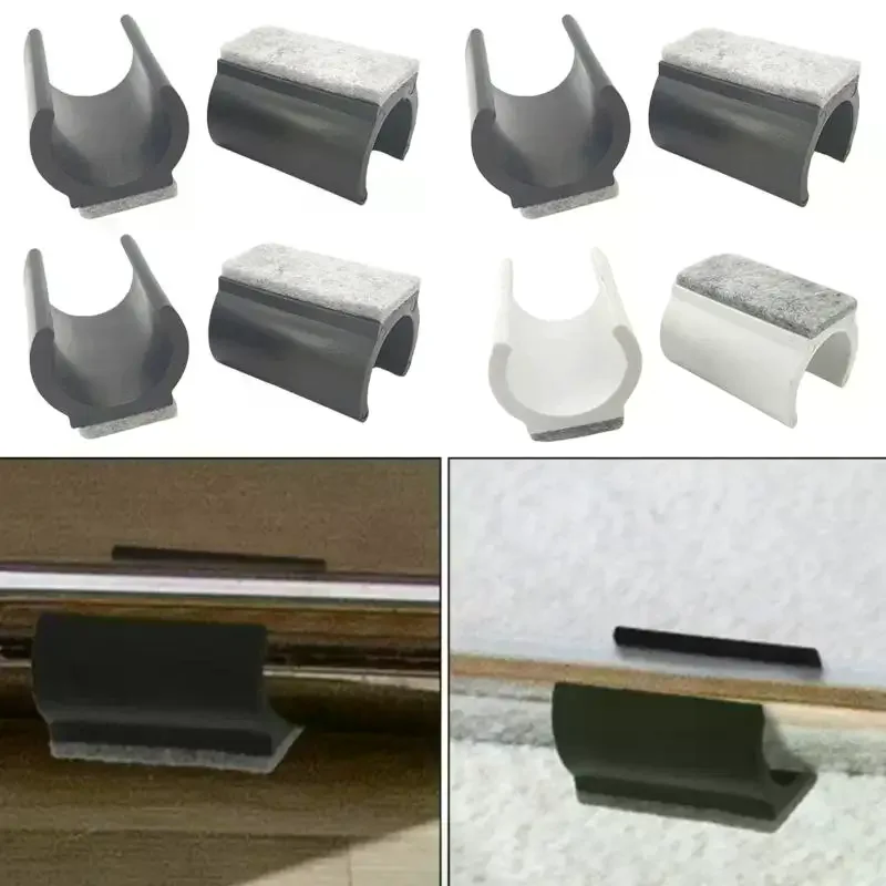 Chair Leg Caps 10Pcs U Shaped 19mm 22mm 25mm Non Slip Pads for Floor Scratch Prevention in Study Room