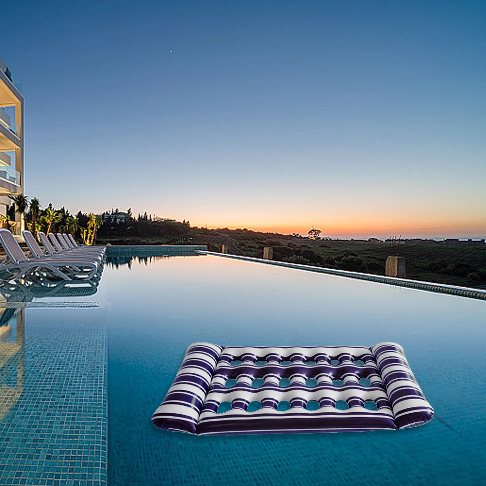 نفخ المياه سرير بولي كلوريد الفينيل العائمة المتسكع مرتبة هوائية المحمولة حمام سباحة مرتبة هوائية السباحة في الهواء الطلق