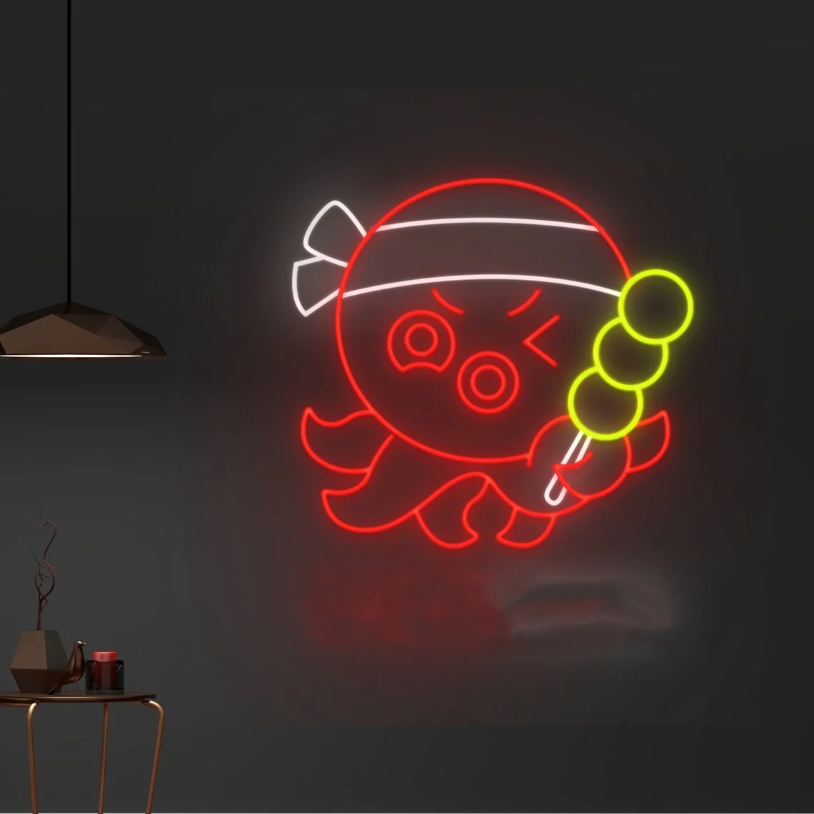 

Takoyaki Neon Sign Octopus Neon Light Japan Restaurant Decor Neon Sign Squid Neon Sign