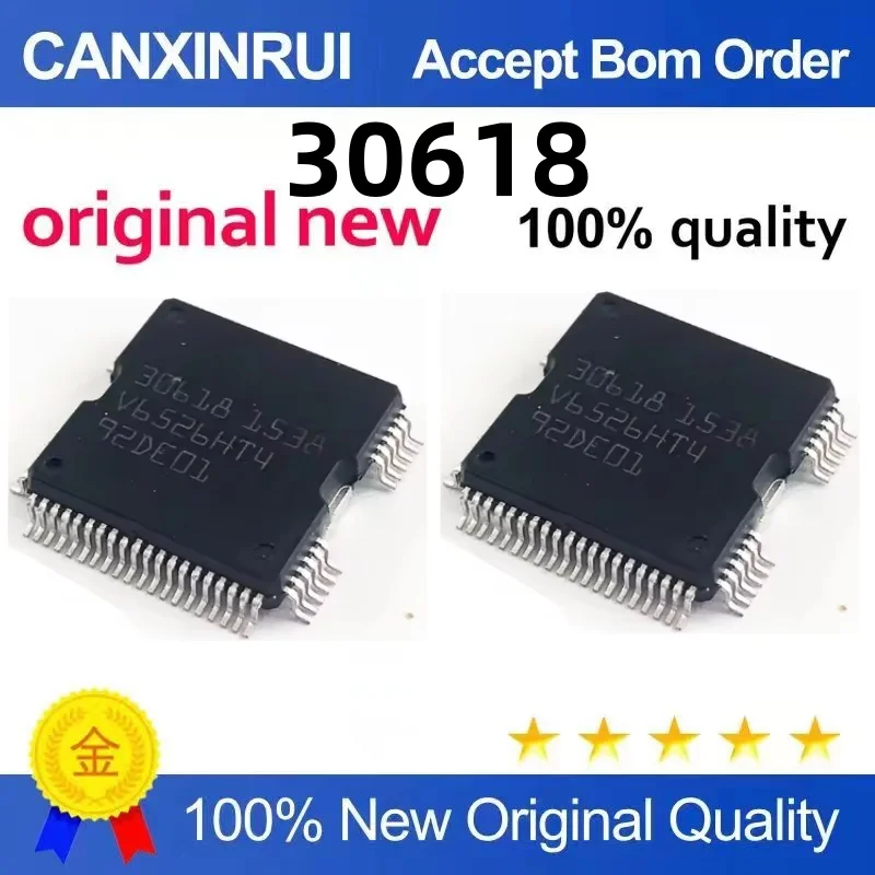 30618 QFP64 Automotive Computer Chip Fuel Injection Driver IC New Direct Shot Quality Assurance