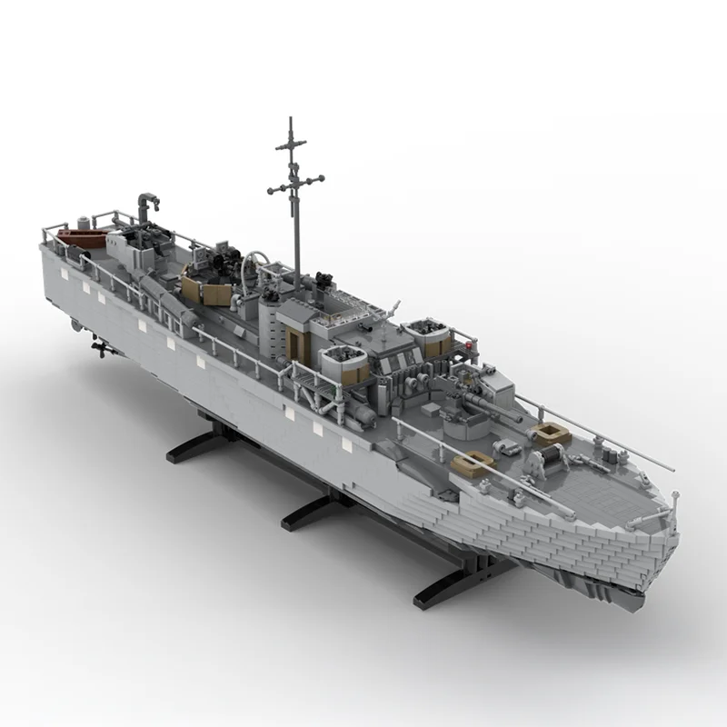 7748PCS  Military MOC Fairmile D Motor Torpedo Boat Model DIY Creative Ideas Warship Assembly Toy birthday Gift brick Blocks