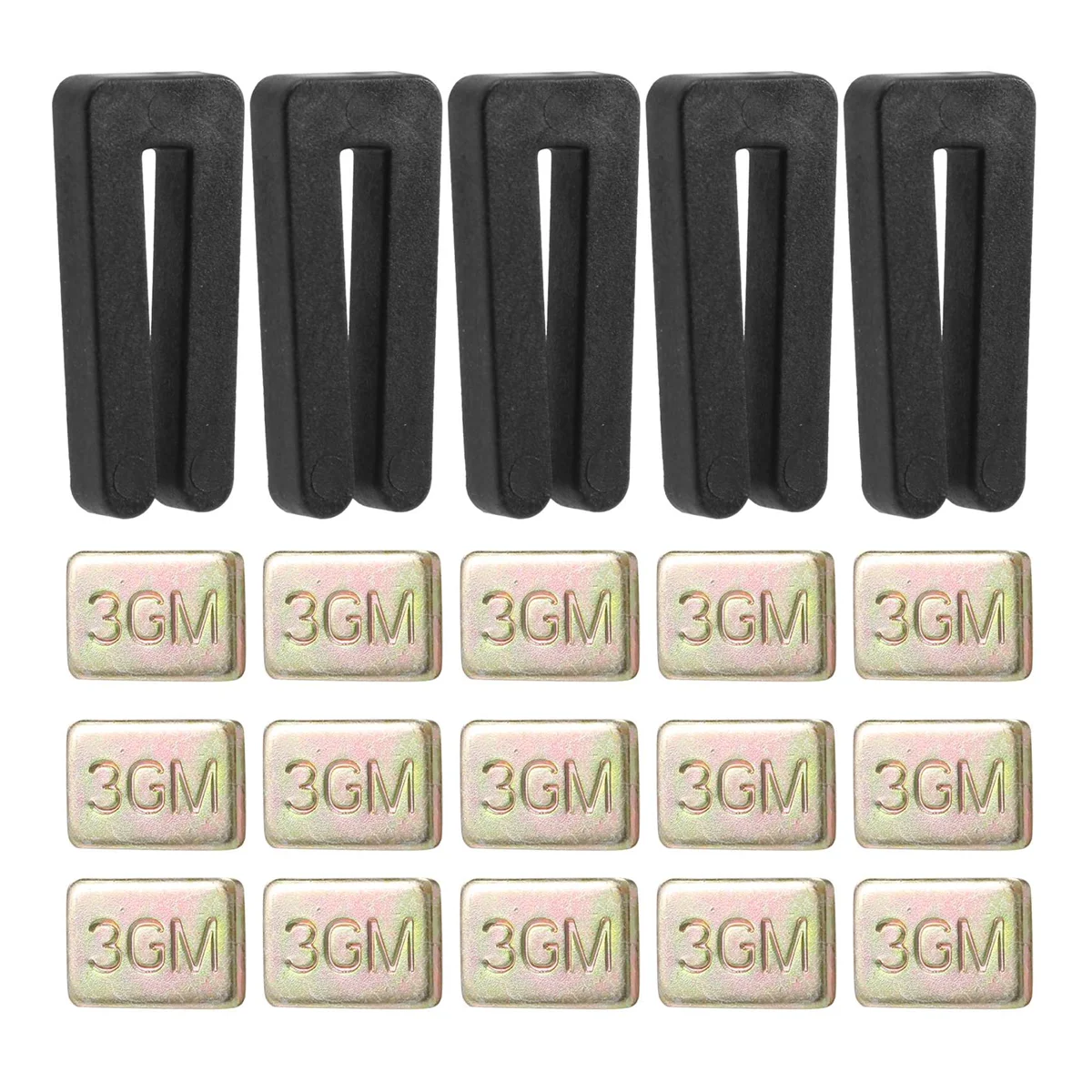 Kit Balanceamento Lâmina Ventilador de Teto Incluindo Clipes Resilientes Equilíbrio Metal Auto-adesivo 3g Peso 20 Pcs 15 Pcs