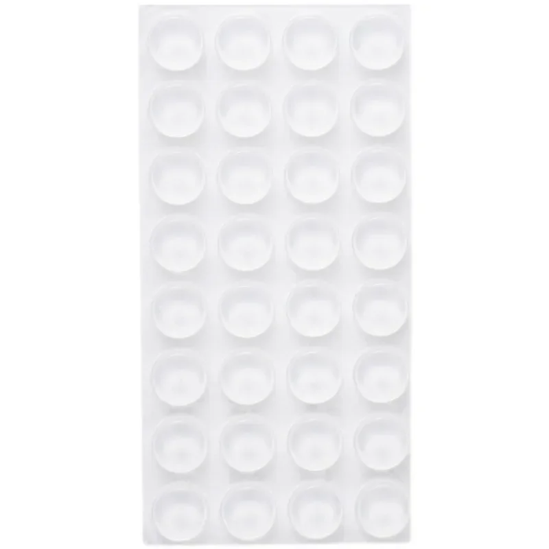 Palang Pintu Transparan Mini Silikon 100/200/300 Buah Meja Penyangga Senyap Anti-tabrakan, Kursi, Bantalan Pelindung Furnitur Kabinet