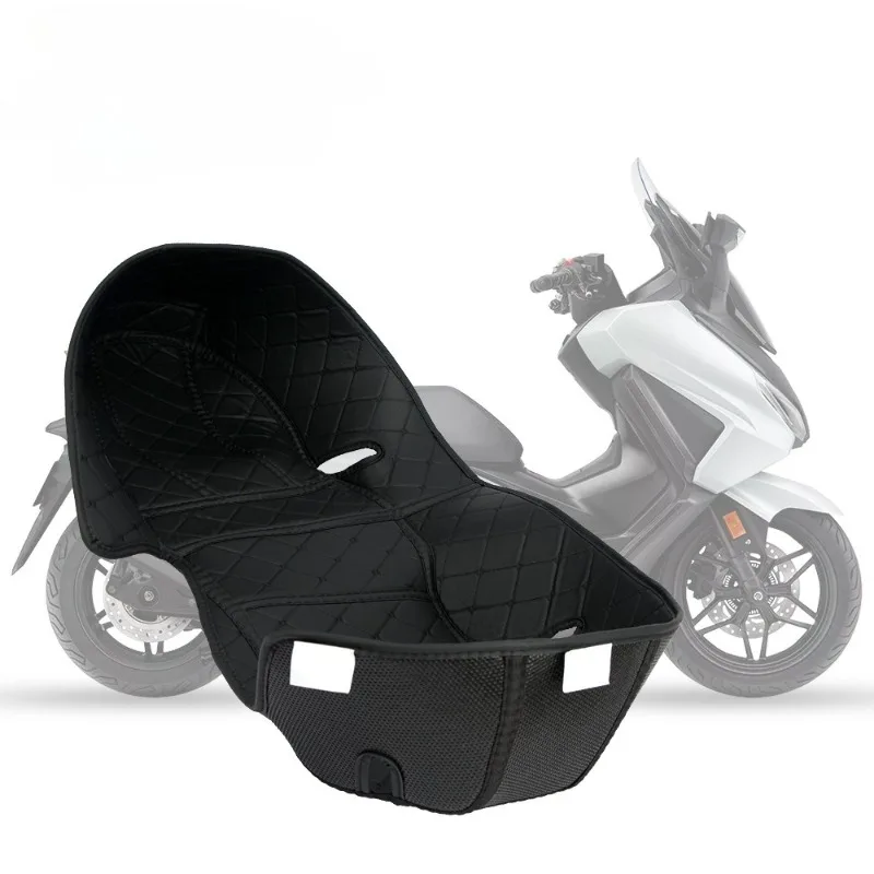 Suitable for Honda Forza350/ADV350 motorcycle modification seat bucket pad All black fully enclosed leather seat bucket pad