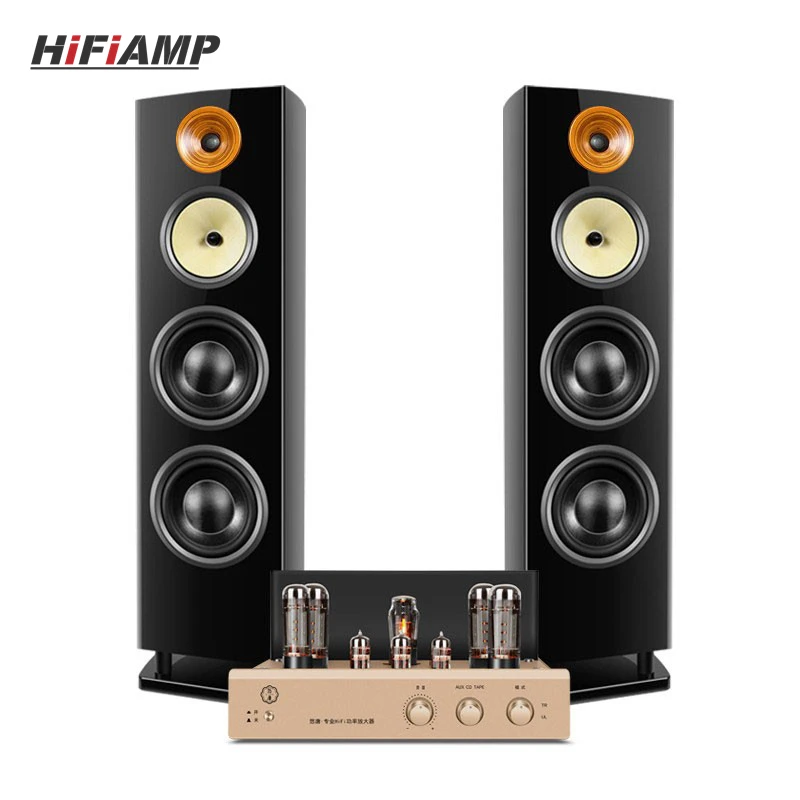 HiFiiAMP UOTANG N3 N5 Set MK8700 35Wx2 Tube Amplifier with Floor Standing Speakers