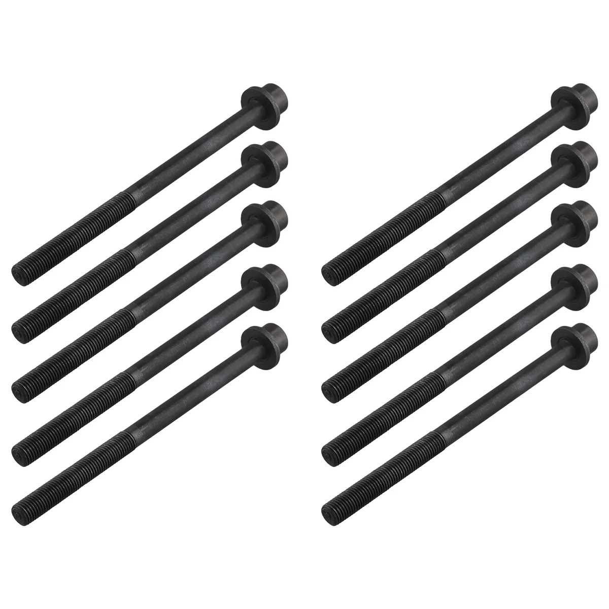 10 Pcs Cylinder Head Bolts Set for Ford S-Max Mustang Jaguar Land Rover Mazda CX Volvo S80 1229267 LR025253 1S7G-6065-CA