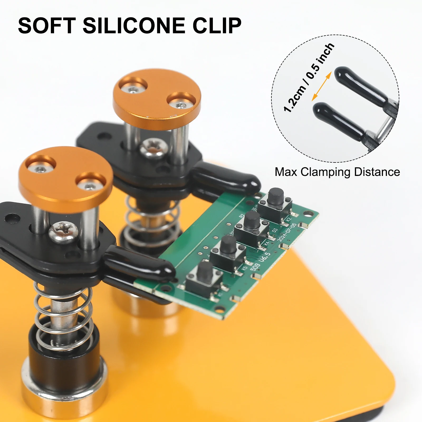 Toolour Magnetic Helping Hands Soldering Tool Press Adjust Distance PCB Clip Solder Wire Holder for Soldering/Electronics Repair image 3