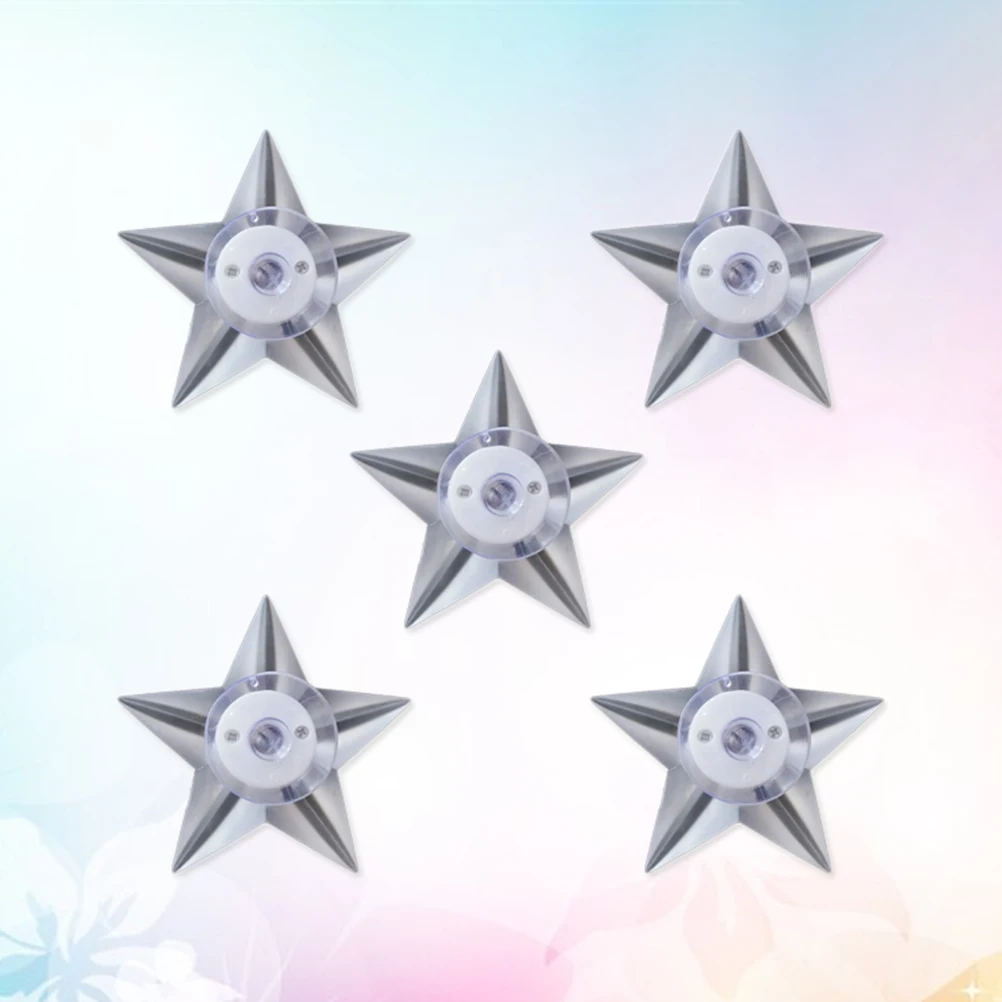 

5 Pcs Bedroom LED Five-pointed Star Night Light Lights Pentagram for Kids Bedrooms