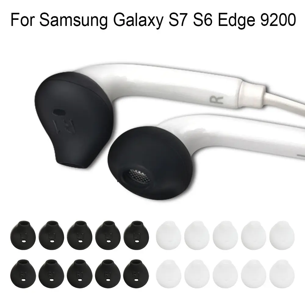 Soft Silicone Earbuds Capa, fone de ouvido In-Ear, Ear Pads para Samsung Galaxy S7, Borda S6, 9200, Dustproof Ear Tips Protector, 5 Pares