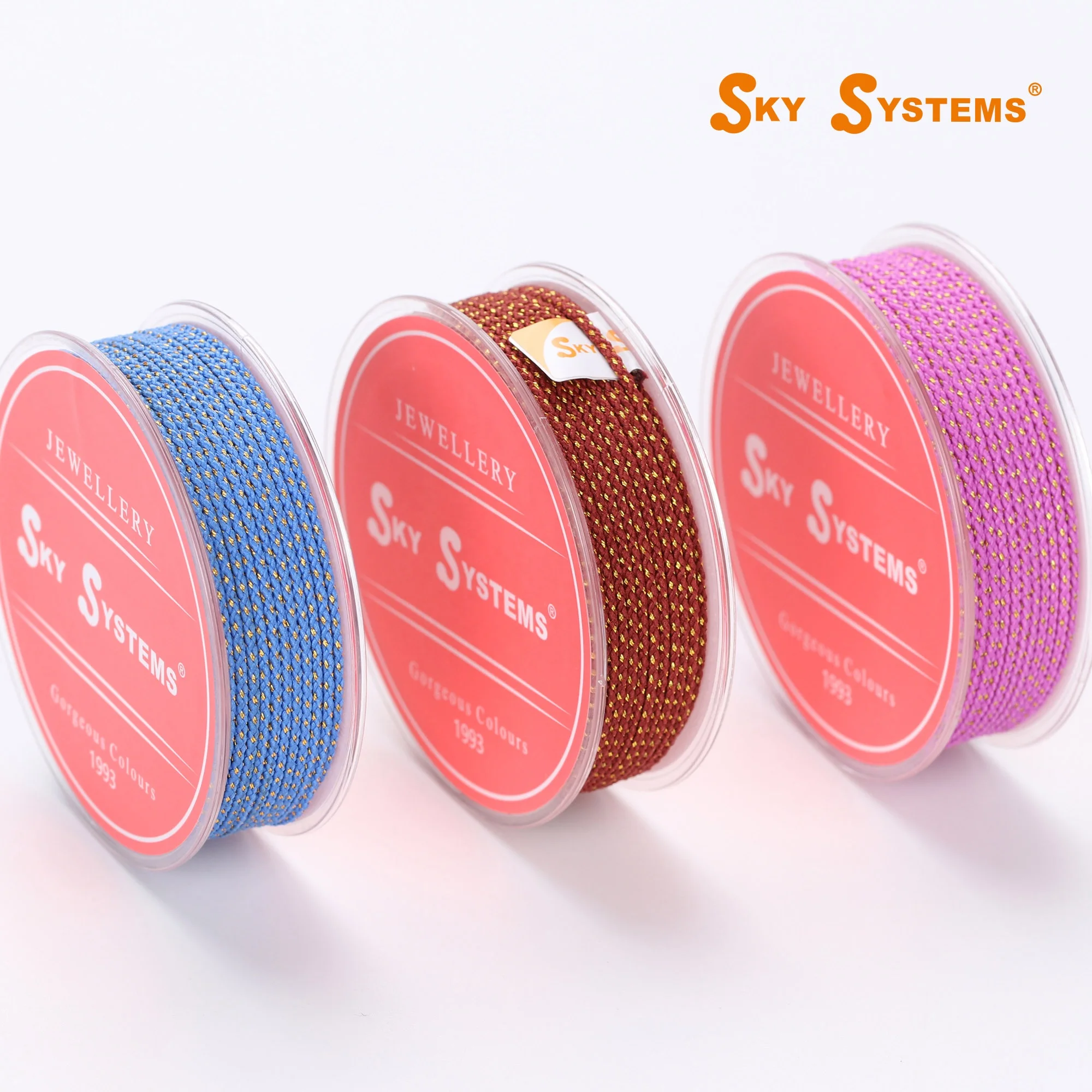 

SKY M2 1~1.5mm 31#-60# Jewelry Cord Polyester Cord Jewelry Accessories Bracelet and Necklace Material 81 Colors