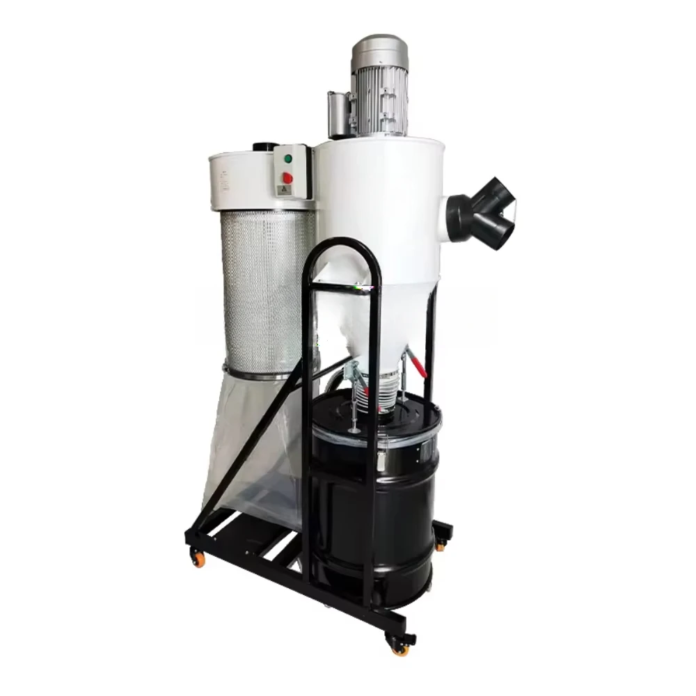 2HP-10HP Industrial Dust Collector Woodworking Metal Powder Vacuum Cleaner Filter Cyclone Separator Dust Collector