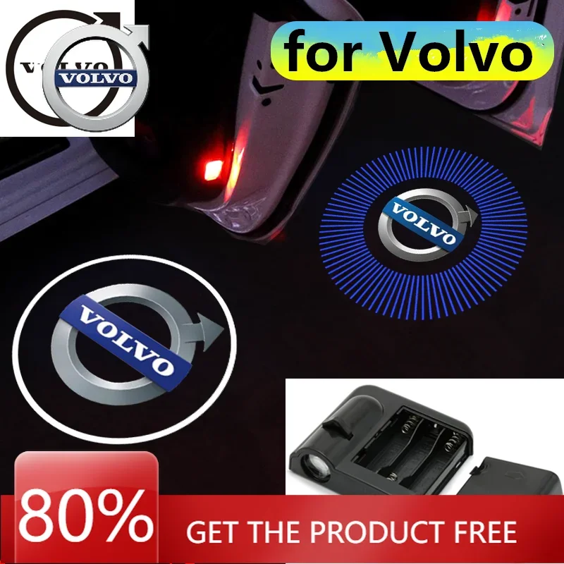 

2026 Hot For VOLVO 2PCS car LED welcome light is suitable for Volvo S80 S60 S80L S60L V60 V40 XC60 XC90 door Logo projection lam
