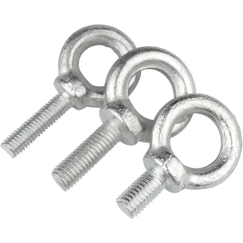 Eye Screw Bolts M6 M8 M10 M12 M14 M16 M18 M20 Zinc Plating Round Ring Hook Bolt Screw Eyebolt Fasterners