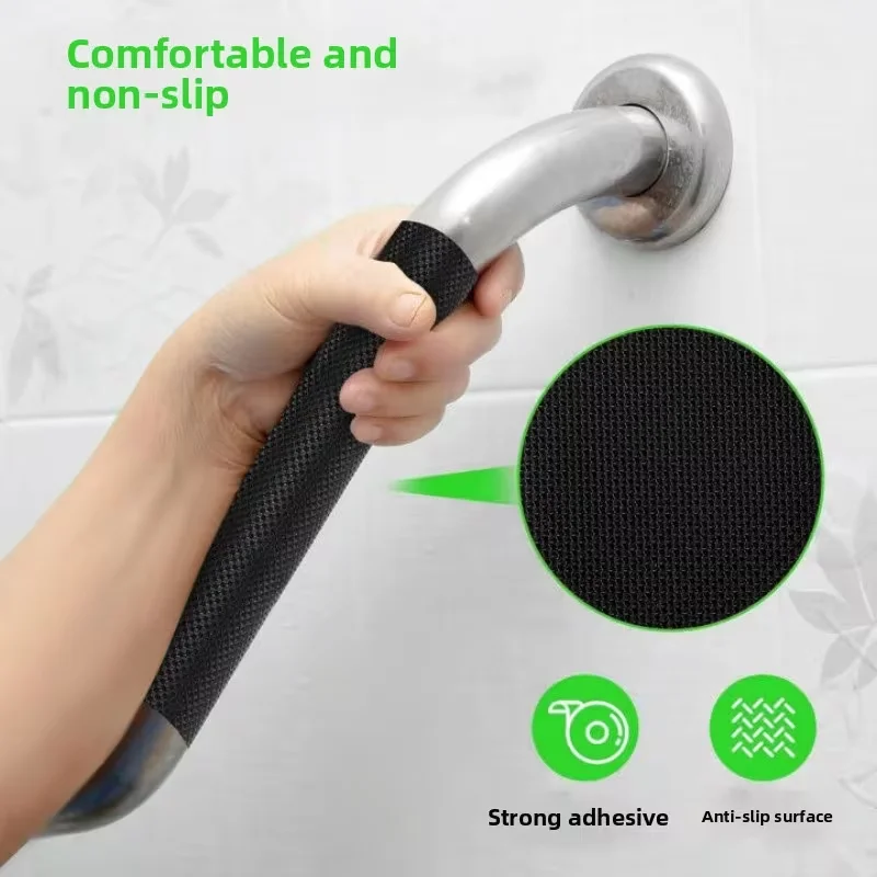 Rubber Anti-Slip Grip Tape Self-Adhesive Black Wear-Resistant Tape For Steering Wheels Tool Handles Antislip Solution