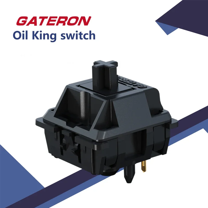 Gateron Oil King 2.0 Interruttori pre lubrificati a 5 pin Interruttore personalizzato per tastiera meccanica lineare da 55 g