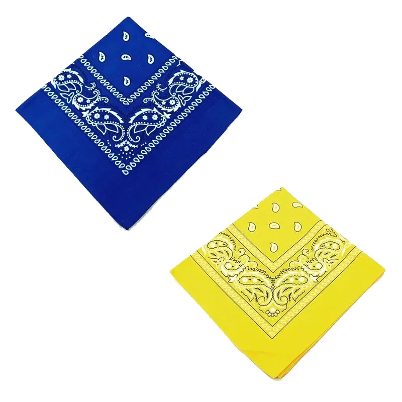 1/2 Stuks Mannen Vrouwen Katoen Bandana Haarband Cowboy Heren Biker Sport Hoofddeksels Pols Hairwrap Enkelzijdig Hoofd wrap Sjaal Paisley